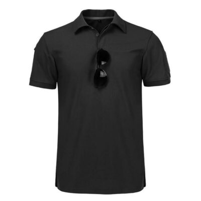 Men’s Tactical T-Shirt Polo Short Sleeve Quick Dry Combat Team Work Shirt New